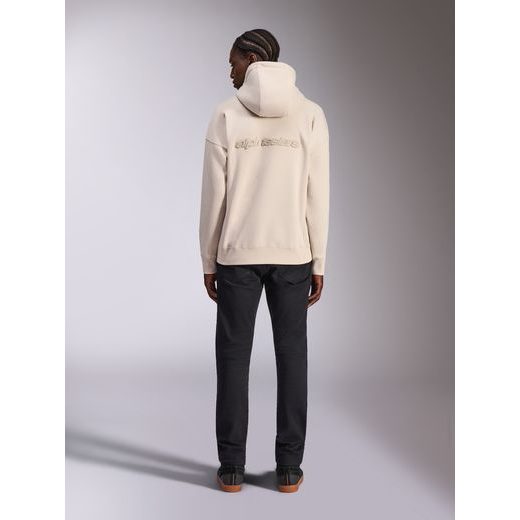 MIKINA EMERGENT OVERSIZED HOODIE, ALPINESTARS (BIELA OFF WHITE)