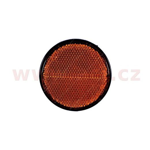 UNIVERZÁLNÍ ODRAZKA KULATÁ, SAMOLEPÍCÍ, ORANŽOVÁ (PRŮMĚR 80 MM)