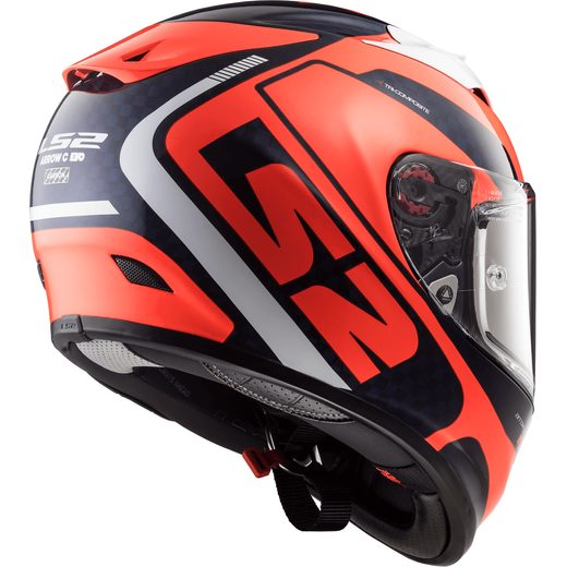 LS2 FF323 ARROW C EVO STING BLUE FLUO ORANGE