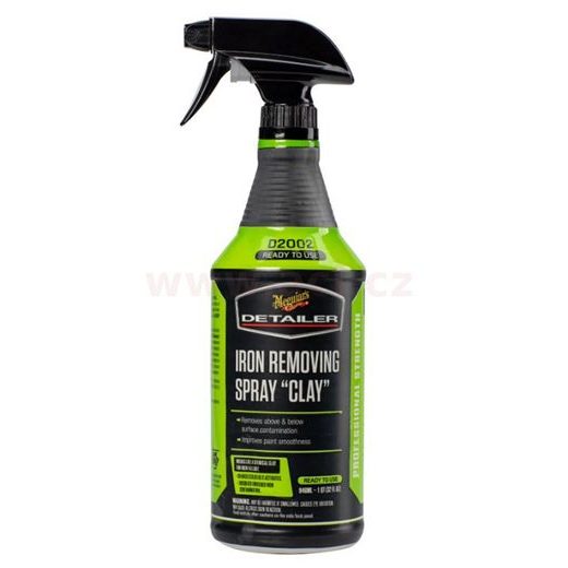 MEGUIAR'S IRON REMOVING SPRAY "CLAY" - PRÍPRAVOK PRE CHEMICKOU DEKONTAMINACI LAKU A DALŠÍCH POVRCHOV, 946 ML