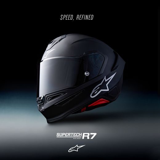 PRILBA S-R7 SOLID, ALPINESTARS (ČIERNA MATNÁ) 2026