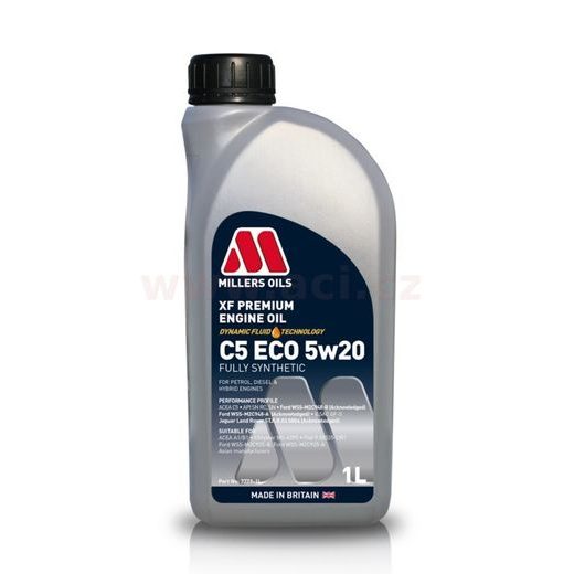 MILLERS OILS XF PREMIUM C5 ECO 5W20, PLNE SYNTETICKÝ, 1 L