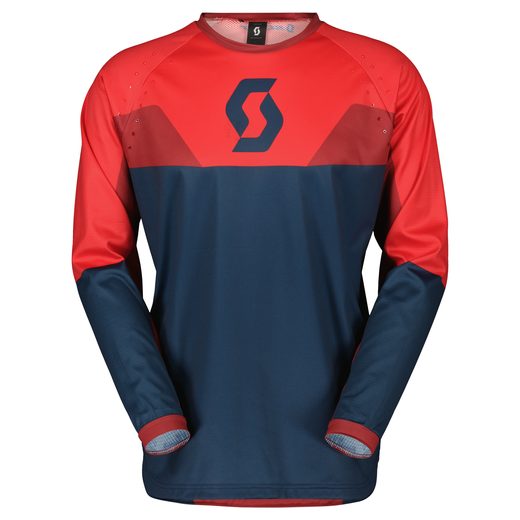 JERSEY EVO TRACK DARK BLUE/NEON RED