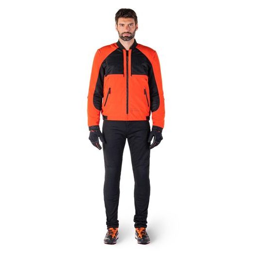 BUNDA MOOTANT WATERPROOF PARKA, ALPINESTARS (ČERNÁ/ORANŽOVÁ FLUO) 2026