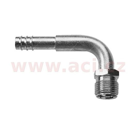FITINKA HLINÍKOVÁ NAMAČKÁVACÍ O-KRÚŽK SAMEC PRE O-K. SAMICA 90° PRE HADICE G8 (10 MM) ZÁVIT UNF 3/4"