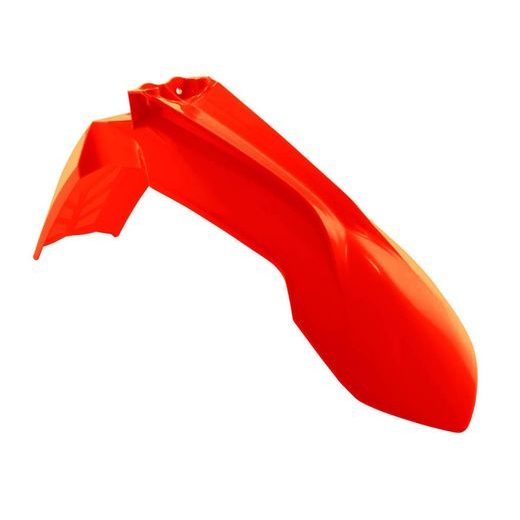 BLATNÍK PREDNÝ KTM, RTECH (NEON ORANŽOVÝ, S PRIEDUCHY)