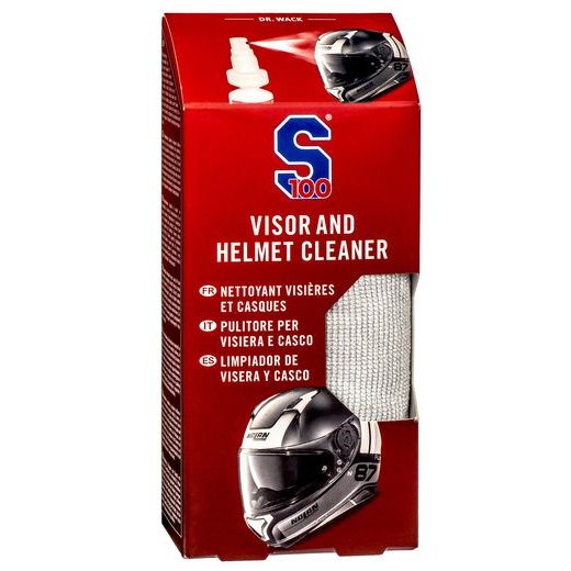 S ČISTIČ HĽADÍ S MIKROVLÁKNOVOU UTIERKOU - VISOR & HELMET CLEANER 100 ML