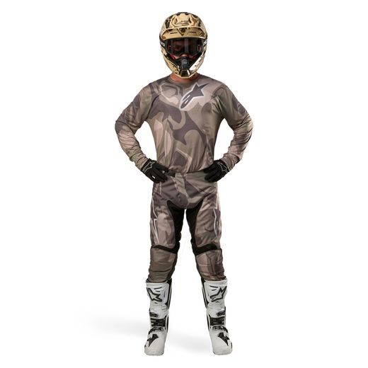 NOHAVICE RACER TACTICAL, ALPINESTARS (ZELENÁ CAMO/HNĚDÁ) 2024
