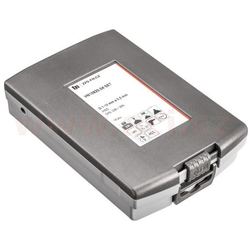 SADA RS VRTÁKŮ SE STUPŇOVITOU ŠPIČKOU PRO KOV, DŘEVO I PLAST, HSS PRŮMĚR 1-10 MM (19 KS)