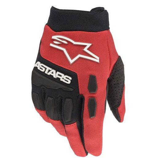 RUKAVICE FULL BORE, ALPINESTARS, DETSKÉ (ČERVENÁ/ČERNÁ) 2024