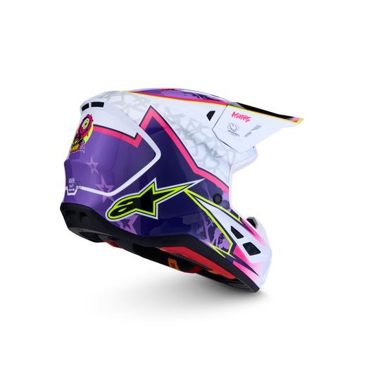 PRILBA S-M7 BLASTER, ALPINESTARS (FIALOVÁ/RŮŽOVÁ/BÍLÁ) 2027