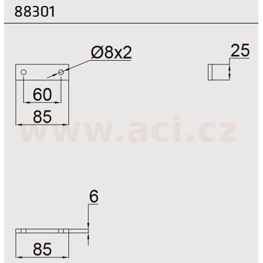 DRŽÁK BOXU BLACKIT I NA V OJ (SADA PRO 1 BOX) ORIGINÁL