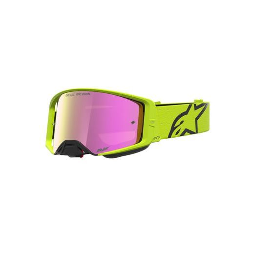 OKULIARE SUPERTECH VESTA, ALPINESTARS (ŽLTÁ FLUO/ČERNÁ, ZRKADLOVÉ ČERVENÉ PLEXI) 2027