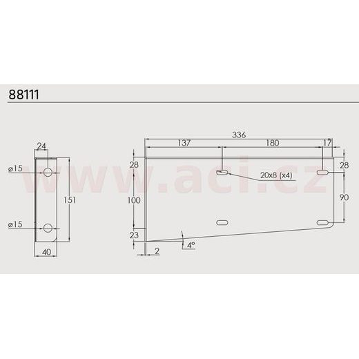 DRŽÁK BOXU JUST 500 HORIZONTÁLNÍ (SADA PRO 1 BOX) ORIGINÁL