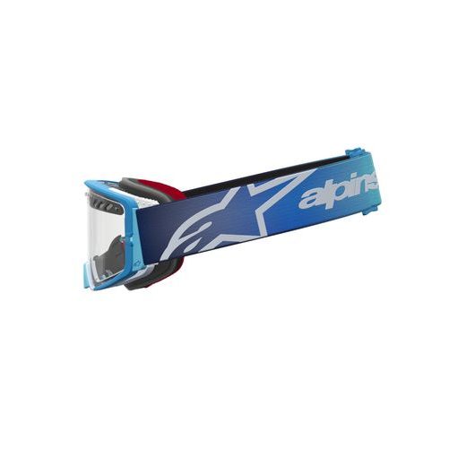 OKULIARE SUPERTECH DURA AIR FLUID, ALPINESTARS (MODRÁ/STŘÍBRNÁ, ČÍRE PLEXI) 2027