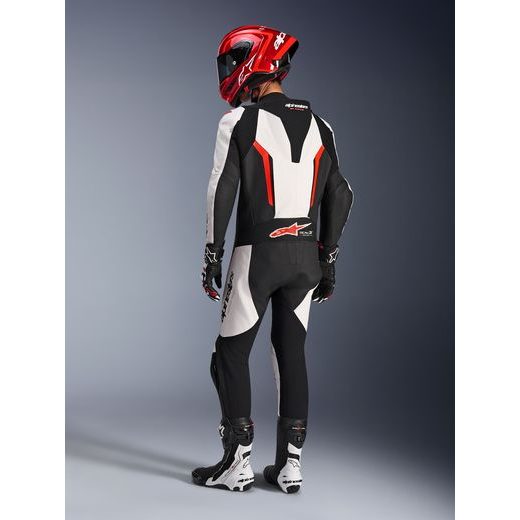 JEDNODIELNA KOMBINÉZA GP FORCE V2, ALPINESTARS (BÍLÁ/ČERNÁ/ČERVENÁ FLUO) 2026