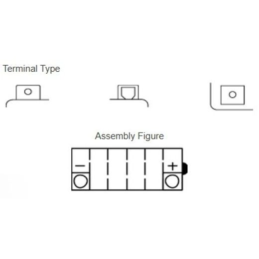 MOTOBATÉRIE 12V, YB4L-B, 4,2AH, 45A, KONVENČNÉ YUMICRON 121X71X93, YUASA ORIGINÁL (VR. BALENIE ELEKTROLYTU)