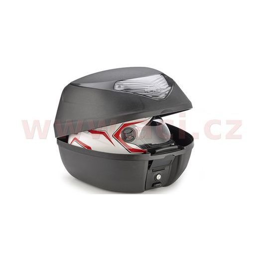 MONOLOCK TOPCASE - 29L, KAPPA (ČIERNY, ČÍRA ODRAZKA, VR. PLOTNY A UNIVERZÁLNY MONT. SADY)