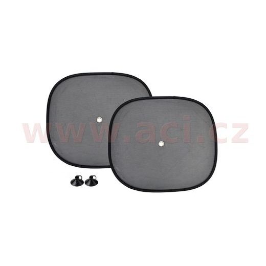 CLONA SLUNEČNÍ NA BOČNÍ OKNO 44X38 CM 2 KS ČERNÁ