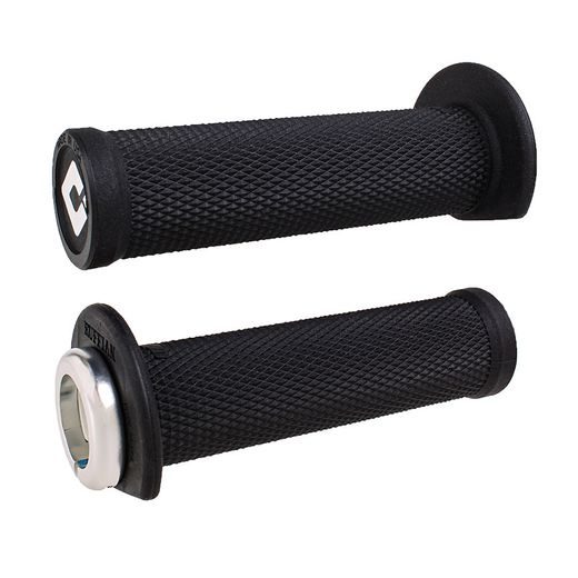 ODI GRIPS RUFFIAN ATV LOCK-ON V2.1, 125 MM, BLACK/SILVER CLAMPS