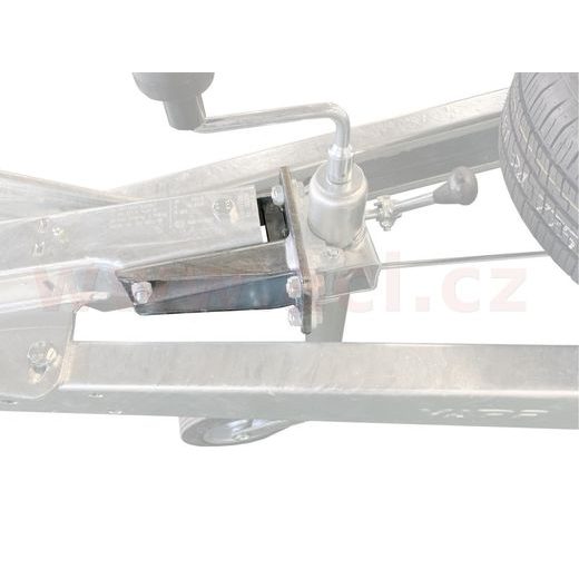 KONZOLA PRO DRŽÁK OPĚRNÉHO KOLEČKA NA BRZDU AL-KO 161S/251S/251G ORIGINÁL