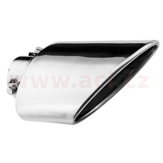 KONCOVKA VÝFUKU NEREZOVÁ OVÁLNÁ ŠIKMÁ, VNĚJŠÍ PRŮMĚR 130X70MM, DÉLKA 197MM, VNITŘNÍ PRŮMĚR 40-55MM ASSO