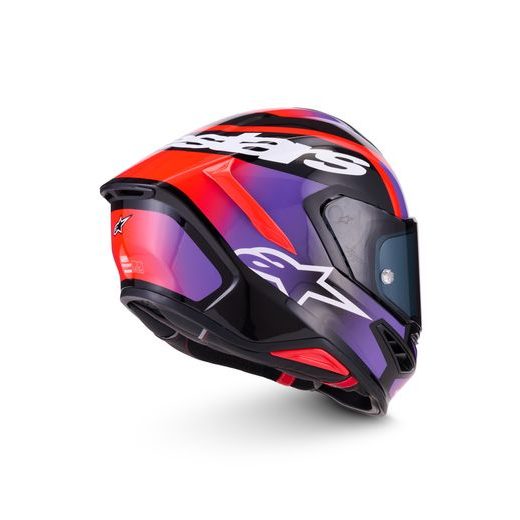 PRILBA S-R7 LUMEN, ALPINESTARS (ČERNÁ/FIALOVÁ/ČERVENÁ FLUO/BÍLÁ) 2026