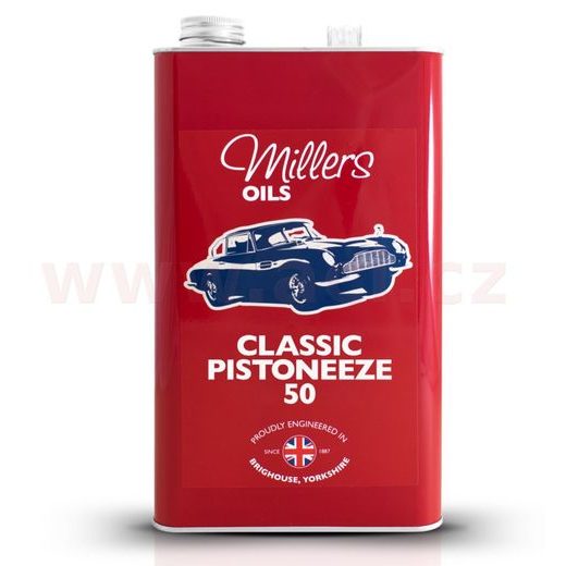 MILLERS OILS MOTOROVÝ OLEJ MINERÁLNE MIERNE ADITIVOVANÝ CLASSIC PISTONEEZE 50 5L