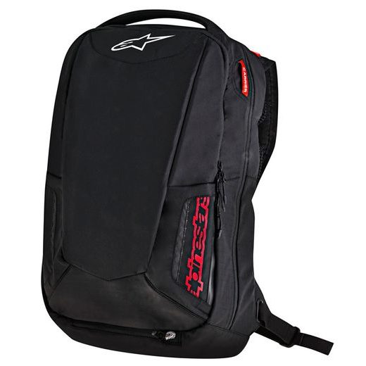 BATOH CITY HUNTER, ALPINESTARS (ČERNÝ/ČERVENÝ, OBJEM 25 L)