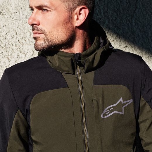 BUNDA STRATOS 2 TECHSHELL DRYSTAR, ALPINESTARS (ZELENÁ/ČERNÁ)