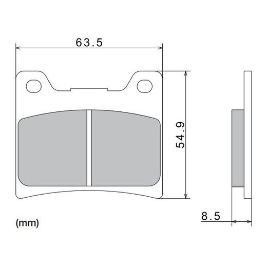 BRZDOVÉ DOŠTIČKY, NISSIN (SEMI-METALICKÁ ZMES) 2 KS V BALENIE