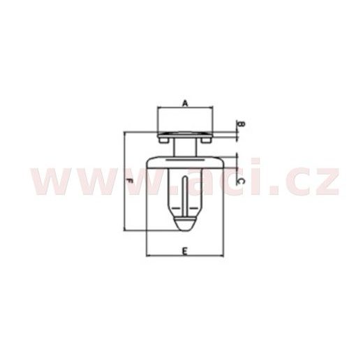 PLASTOVÁ PRÍCHYTKA OTOČNÁ, TOURMAX (SADA 10 KS)