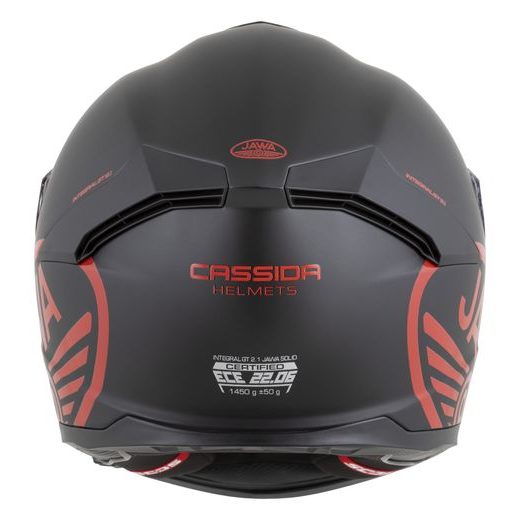 PRILBA INTEGRAL GT 2.1 JAWA SOLID, CASSIDA (ČIERNA MAT/ČERVENÁ LESK)