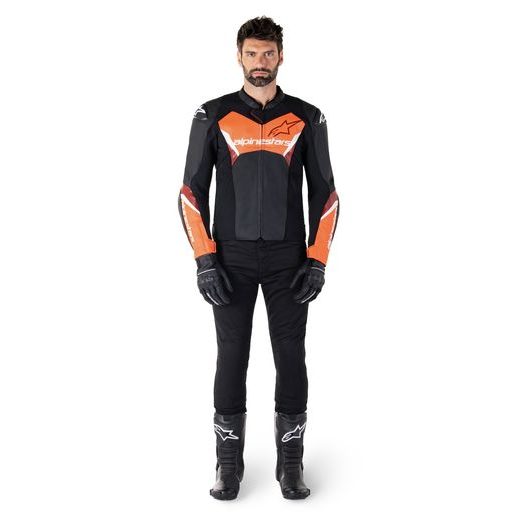 BUNDA FASTER 3, ALPINESTARS (ČERNÁ/ČERVENÁ FLUO) 2026