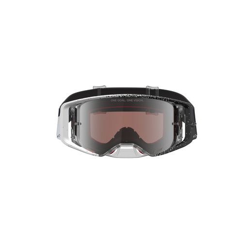 OKULIARE SUPERTECH HITEN, ALPINESTARS (BÍLÁ/ČERNÁ, ZRKADLOVÉ STRIEBORNÉ PLEXI) 2027
