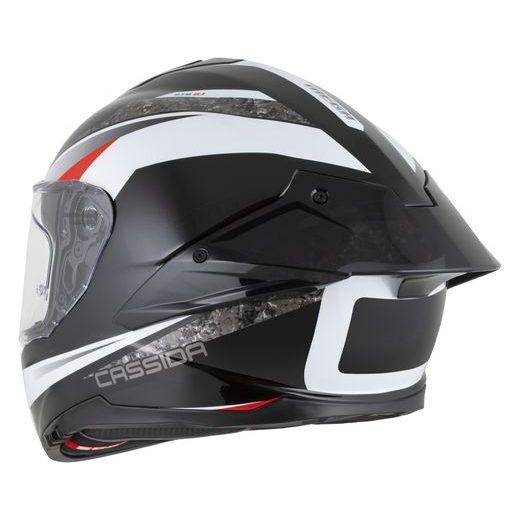 PRILBA INTEGRAL GTS 2.1 MEGA, CASSIDA (ČERNÁ/BÍLÁ/ČERVENÁ) PLEXI S PRÍPRAVOU PRE PINLOCK 2026