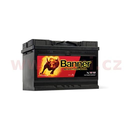 72AH BATÉRIA, 650A, ĽAVÁ BANNER STARTING BULL 278X175X190