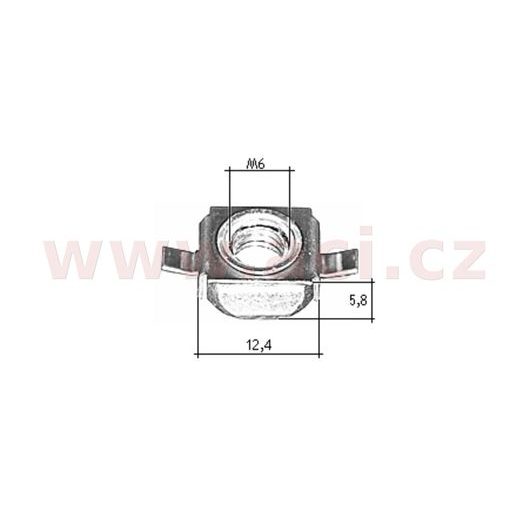 KOVOVÁ PŘÍCHYTKA S VNITŘNÍM ZÁVITEM (SADA 10 KS)