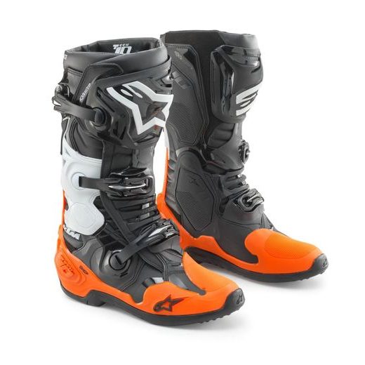 TOPÁNKY ALPINESTARS TECH 10, KTM (ČERNÁ/ORANŽOVÁ) 2024