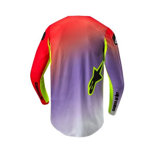 DRES FLUID LUCENT, ALPINESTARS (BÍLÁ/FIALOVÁ/ČERVENÁ/ŽLUTÁ FLUO/ČERNÁ) 2024