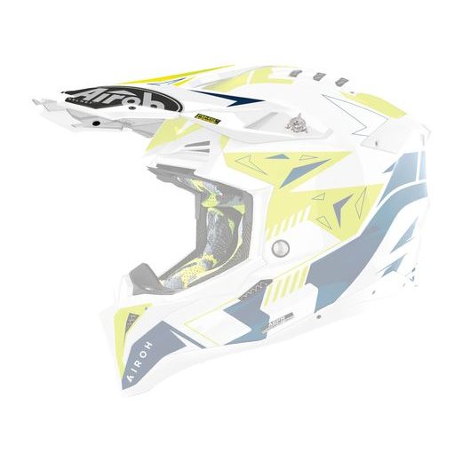ŠILT PRE PRILBU AVIATOR 3, AIROH (SPIN - ŽLUTO MODRO LESKLÝ)
