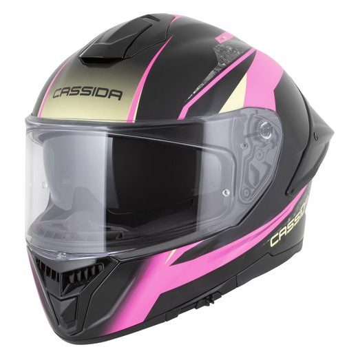 PRILBA INTEGRAL GTS 2.1 MEGA, CASSIDA (ČERNÁ/RŮŽOVÁ/BÍLÁ/VANILKOVÁ) PLEXI S PRÍPRAVOU PRE PINLOCK 2026