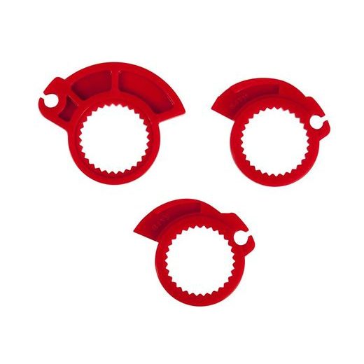 GRIPY LOCK-ON R20 HALF WAFFLE (BETA RR 125-530), RTECH (ŠEDÉ, 1 PÁR)