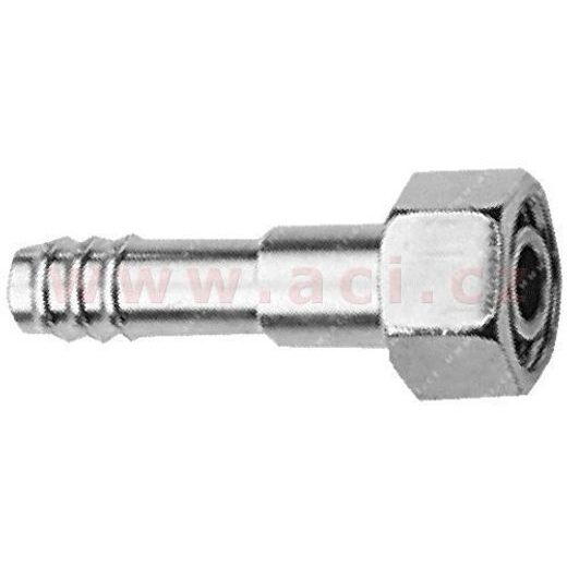 FITINKA HLINÍKOVÁ NAMAČKÁVACÍ O-KRÚŽK SAMICA 180° PRE HADICE G12 (16 MM) ZÁVIT UNS 1"1/16