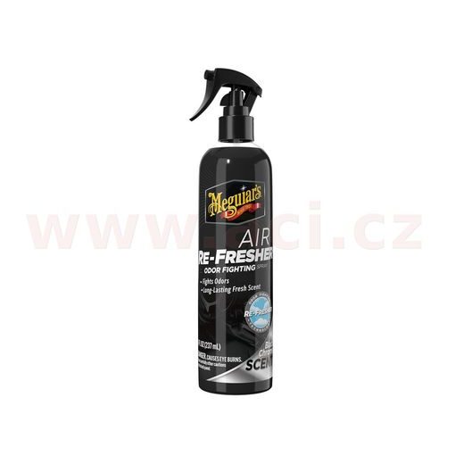 MEGUIAR'S AIR RE-FRESHER ODOR FIGHTING SPRAY - BLACK CHROME SCENT - OSVIEŽOVAČ VZDUCHU V ROZPRAŠOVAČI, VÔNE "BLACK CHROME