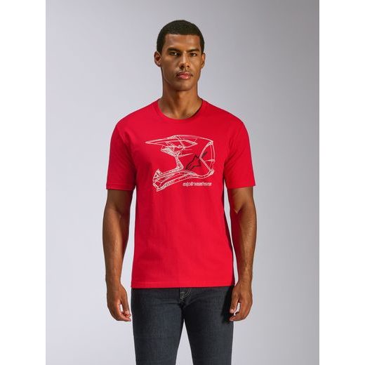 TRIKO MX HELMET CSF, ALPINESTARS (ČERVENÁ)