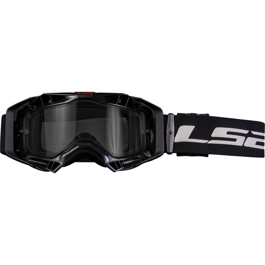 LS2 AURA ENDURO SERIES GOGGLE BLACK WITH CLEAR VISOR