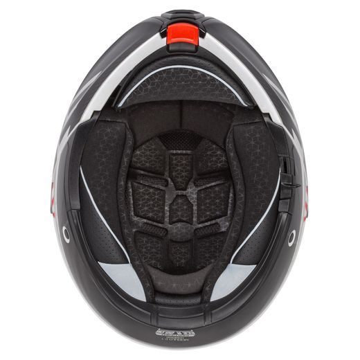 PRILBA MODULO 2.1 COMPASS, CASSIDA (BIELA PERLEŤ/ČERNÁ/ČERVENÁ/STŘÍBRNÁ, PLEXI S PRÍPRAVOU PRE PINLOCK) 2026