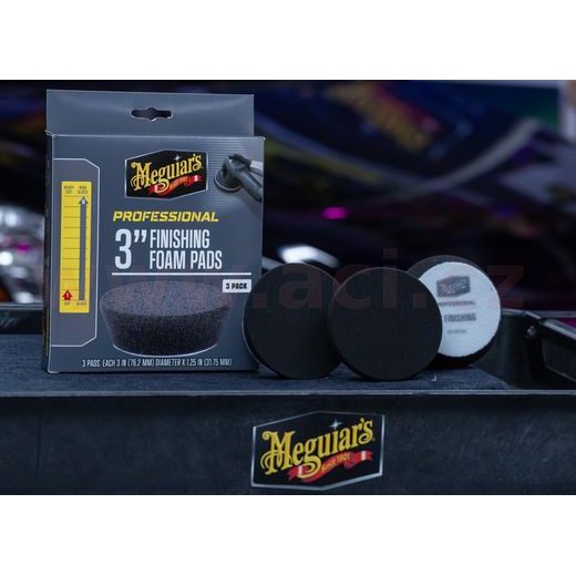 MEGUIAR'S PROFESSIONAL FINISHING FOAM PAD 3" PĚNOVÉ FINIŠOVACÍ KOTÚČE, 3KS 3" / 75 MM