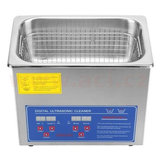 ULTRAZVUKOVÁ MYČKA, OBJEM 2.2 L, VNITŘNÍ ROZMĚRY 240X140X100 MM